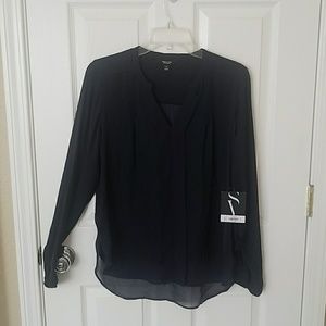 Simply Vera Wang long sleeve blouse